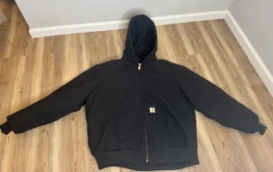 Carhartt Men’s Loose Fit Duck Work Jacket Black