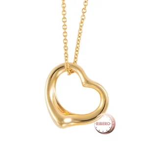 Tiffany Elsa Peretti Open Heart 18K Gold Pendant