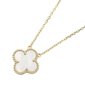 Van Cleef Arpels Alhambra Vintage 18K Yellow Gold Mother Of Pearl